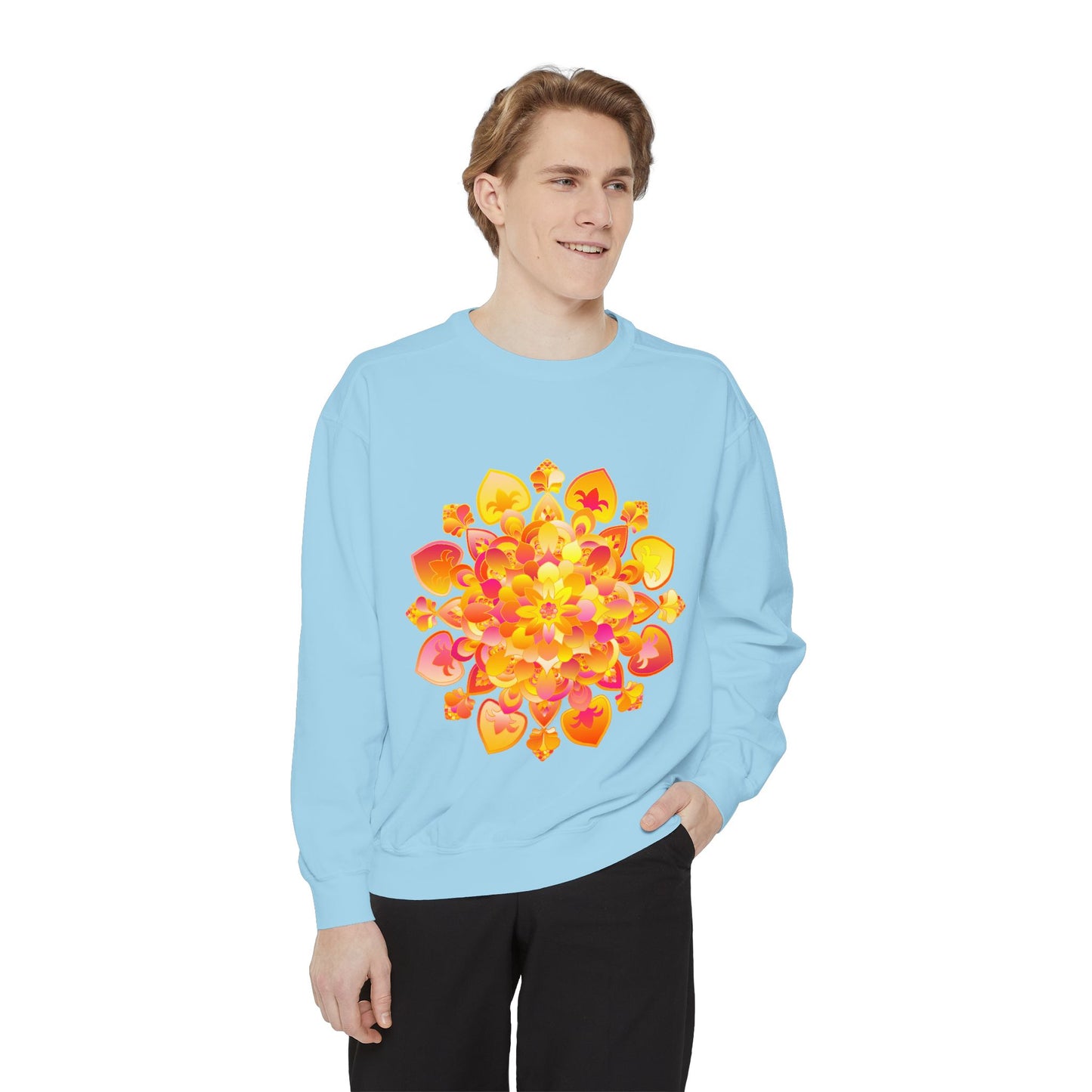 Colorful Mandala Sweatshirt with Yoga, Meditation, and Peaceful Vibes for Relaxation and Inner Balance