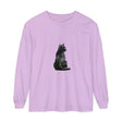 Black Cat Mystique Long Sleeve T-Shirt, a stylish and cozy top featuring a mesmerizing feline design