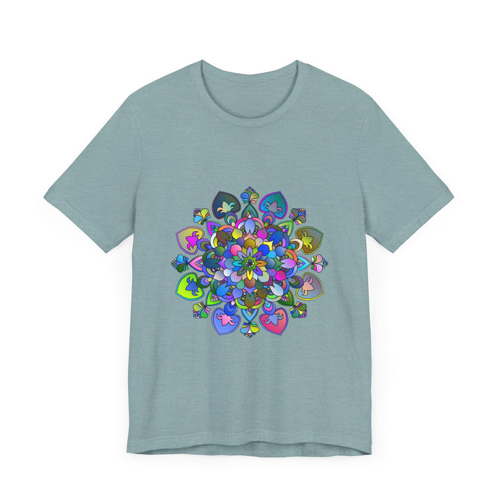 Vibrant mandala t-shirt featuring intricate art in a stunning design