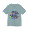 Vibrant mandala t-shirt featuring intricate art in a stunning design