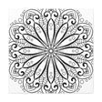 Handmade Mandala Art - Black & White Wall Art - Matte Canvas, Stretched, 125 alt text 10