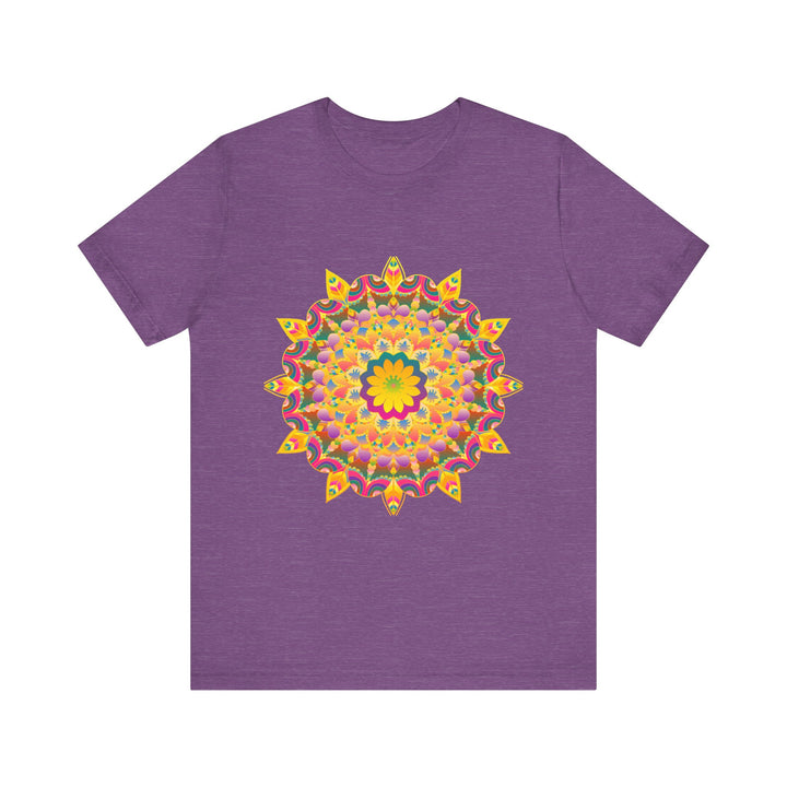 Vibrant Mandala T-Shirt featuring colorful, spiritual art in a unique design