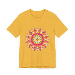Vibrant Mandala T-Shirt featuring intricate, colorful design perfect for adding a pop of eye-catching style to your wardrobe