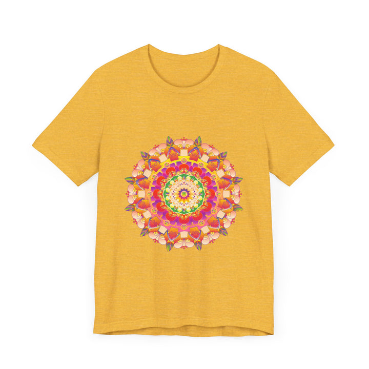 Vibrant Mandala T-Shirt featuring intricate, colorful design perfect for adding a pop of eye-catching style to your wardrobe