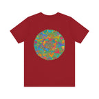 Vibrant Mandala T-Shirt featuring intricate design for spiritual peace and harmony