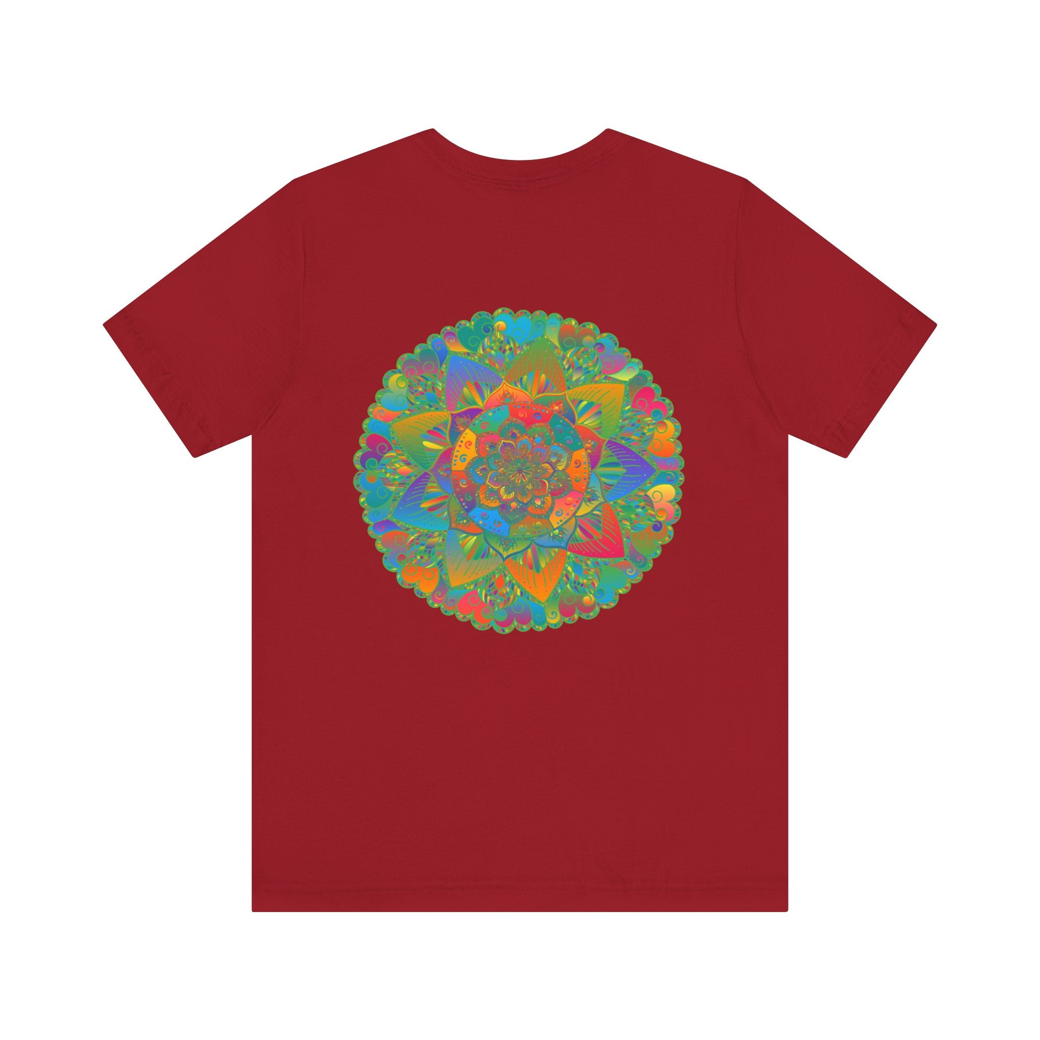 Vibrant Mandala T-Shirt featuring intricate design for spiritual peace and harmony