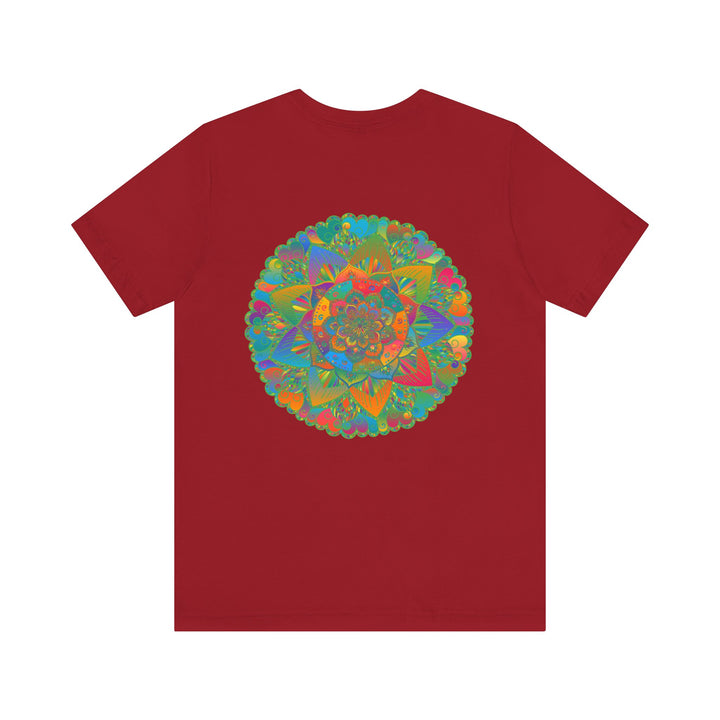 Vibrant Mandala T-Shirt featuring intricate design for spiritual peace and harmony