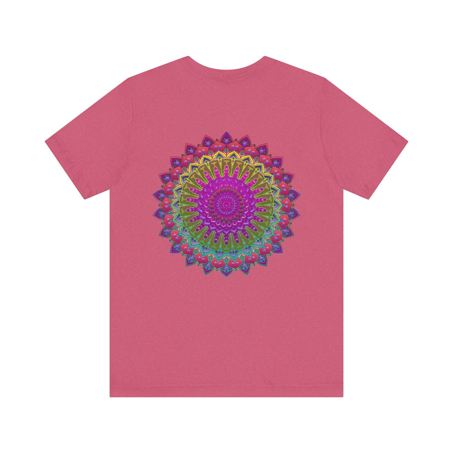 Beautiful Vibrant Mandala Tee representing spiritual peace and harmony, perfect for finding inner balance and tranquility in your daily life