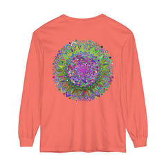 Colorful and intricate mandala design long sleeve t-shirt for everyone