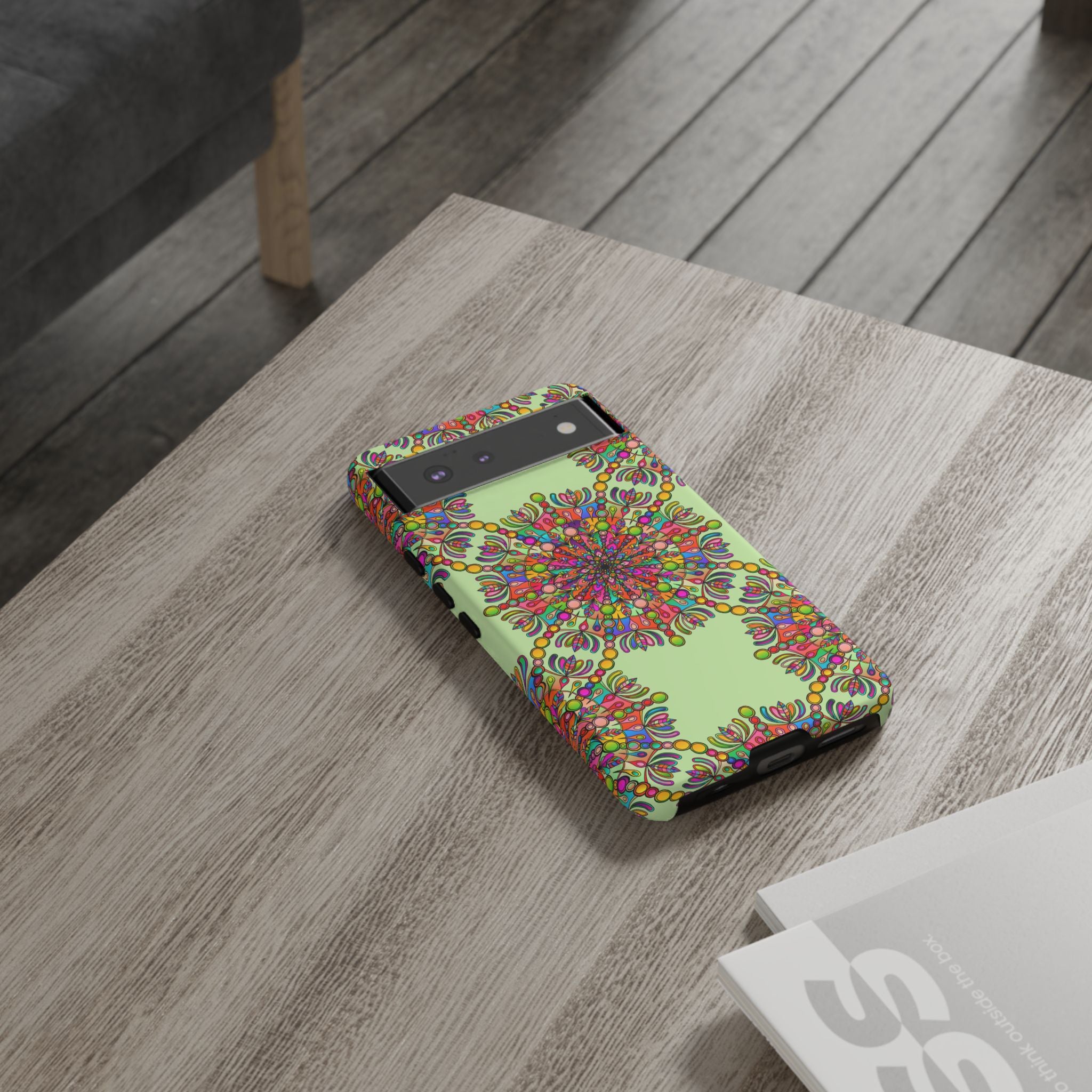 Custodia Vibrant Mandala per iPhone e Google Pixel | Custodie resistenti