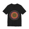 Colorful Mandala Tee featuring an intricate and vibrant design perfect for bohemian style lovers and yoga enthusiasts