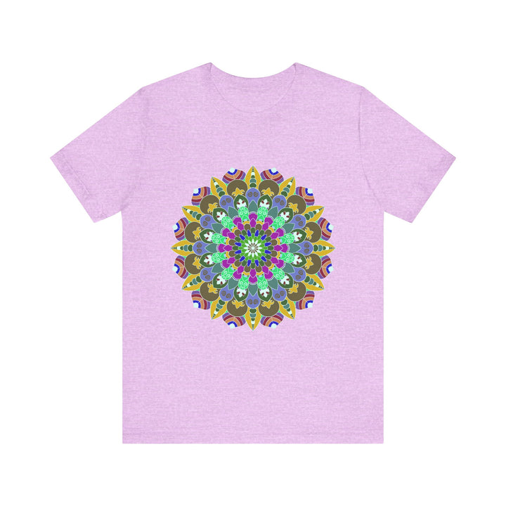 Colorful Mandala Peace T-Shirt featuring intricate spiritual art and vibrant colors