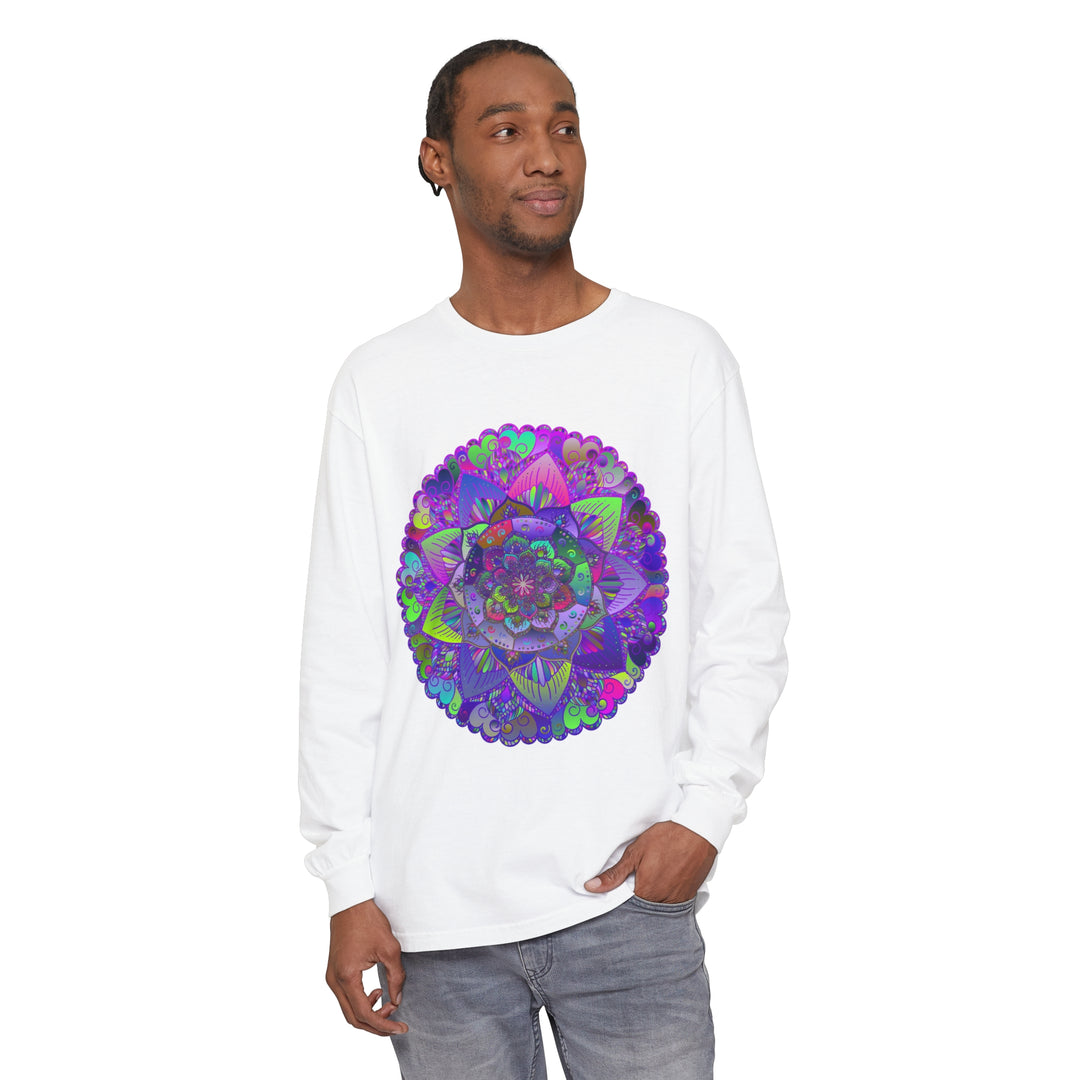 Intricate Mandala Long Sleeve T-Shirt - Psychedelic Art 19