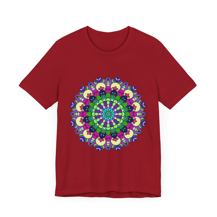 Vibrant Mandala Tee with a colorful and intricate design, perfect for adding a pop of color to your wardrobe