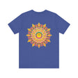 Vibrant Mandala Tee with intricate floral design in colorful hues, symbolizing peace and harmony for a stylish and calming fashion statement
