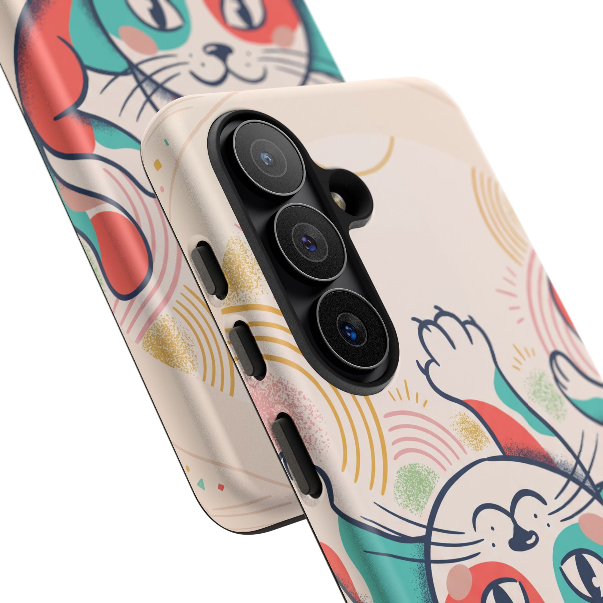 Phone Case — Cute Retro Calico Cat Protective Cover