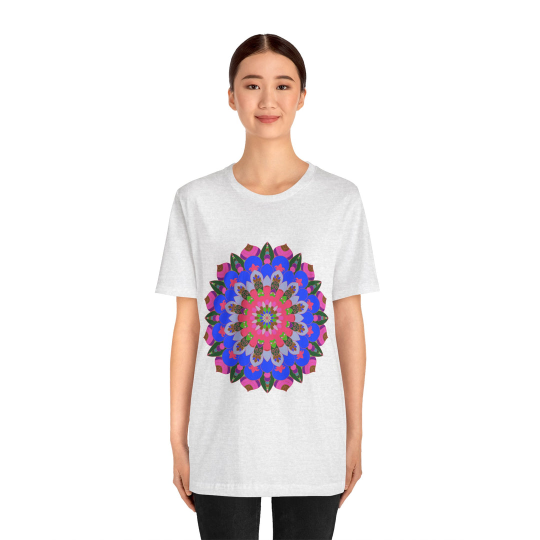 Colorful Mandala Geometric T-Shirt with vibrant, intricate design and eye-catching patterns