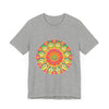 Vibrant Mandala Tee featuring a colorful and intricate design perfect for adding a pop of color to your wardrobe