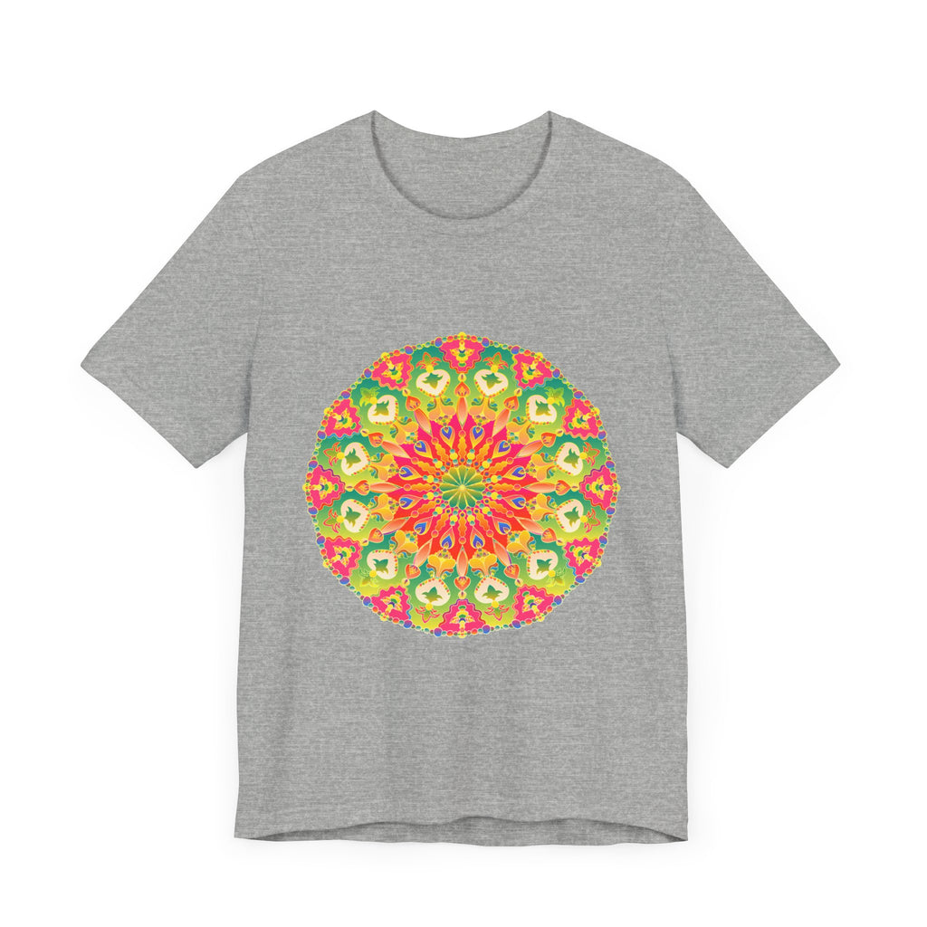 Vibrant Mandala Tee featuring a colorful and intricate design perfect for adding a pop of color to your wardrobe