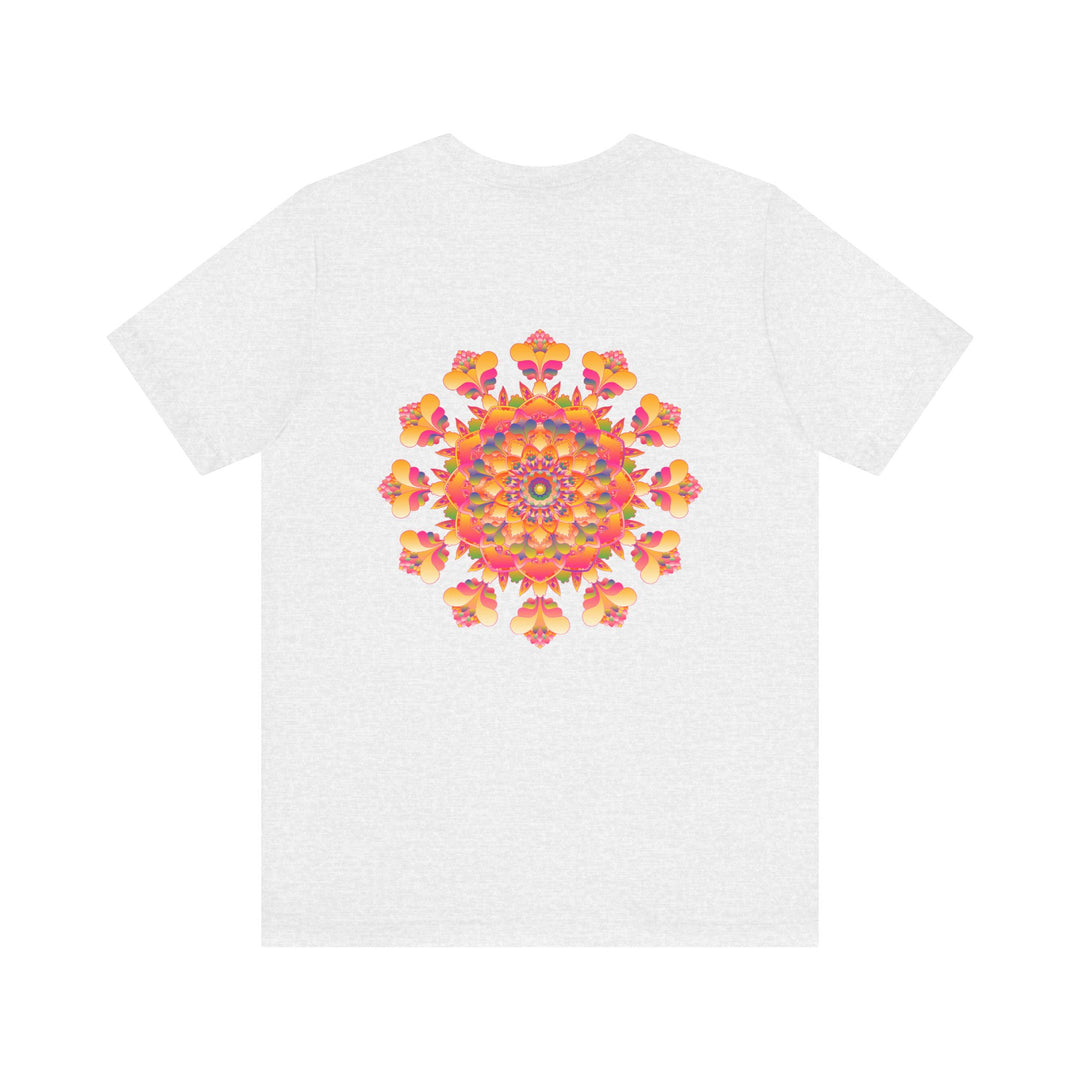 Vibrant Mandala Tee with beautiful lotus flower design for inner peace