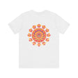 Vibrant Mandala Tee with beautiful lotus flower design for inner peace