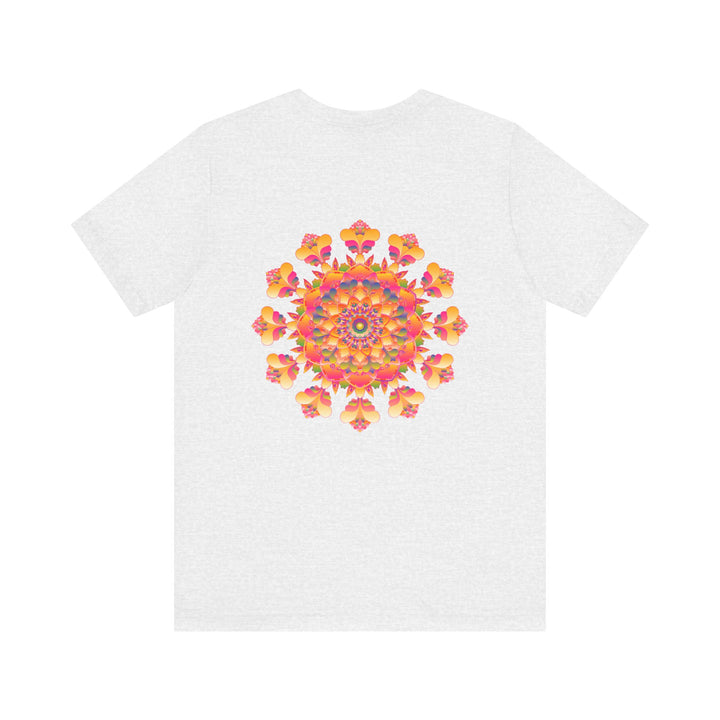 Vibrant Mandala Tee with beautiful lotus flower design for inner peace