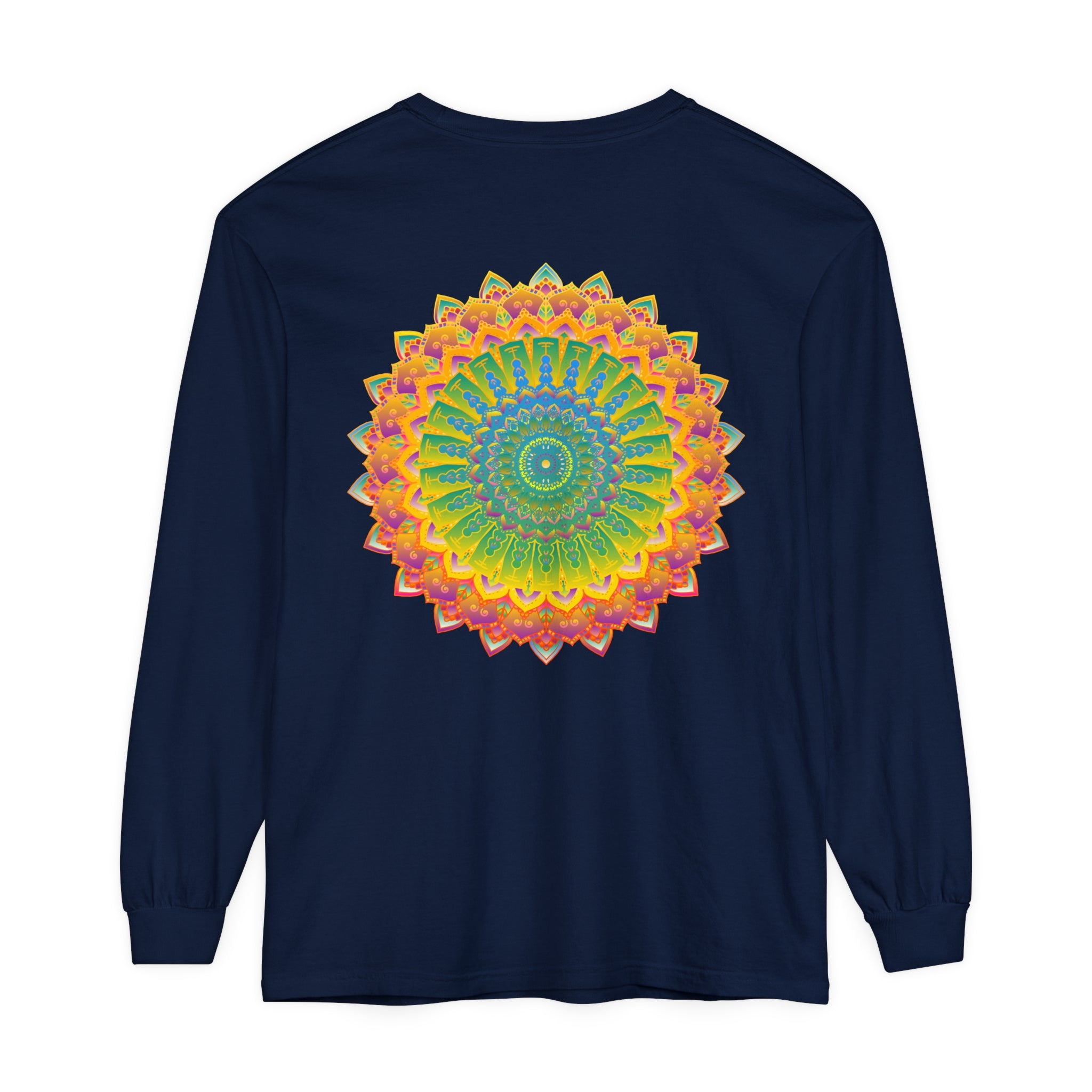 Long sleeve t-shirt with a beautiful and intricate mandala design