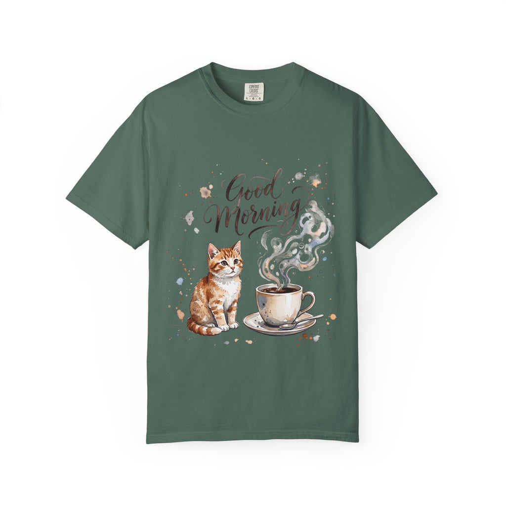 Good Morning Cat Coffee T-Shirt