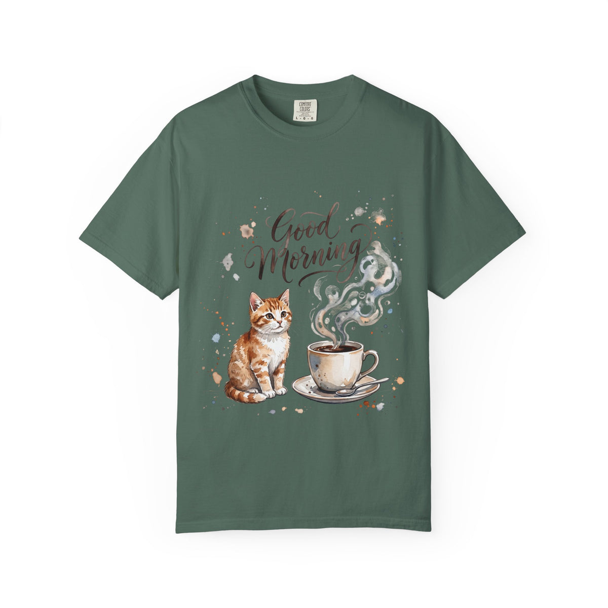 Good Morning Cat Coffee T-Shirt