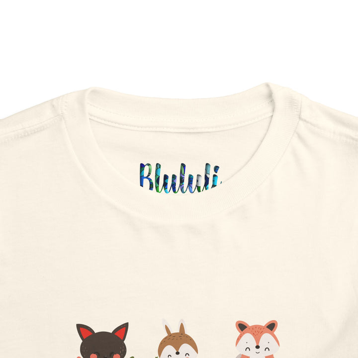 Animal Love Toddler Tee, Cute Cartoon Animals T-Shirt for Kids