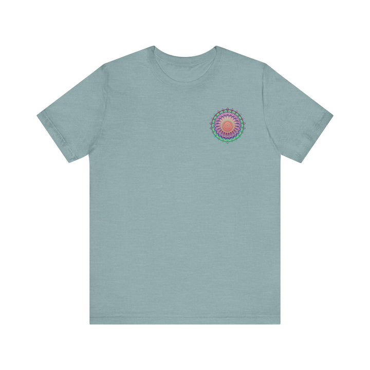 Beautiful Mandala Tee with intricate spiritual design representing peace and harmony