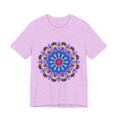 Vibrant Mandala Tee featuring colorful, intricate spiritual art design on a comfortable t-shirt