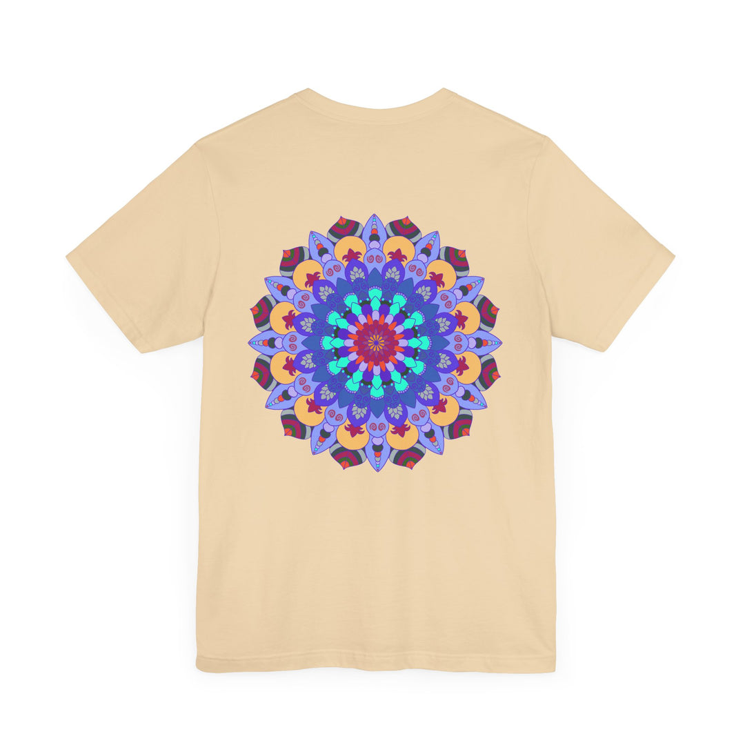 Colorful Mandala Peace & Harmony T-Shirt featuring intricate spiritual artwork design