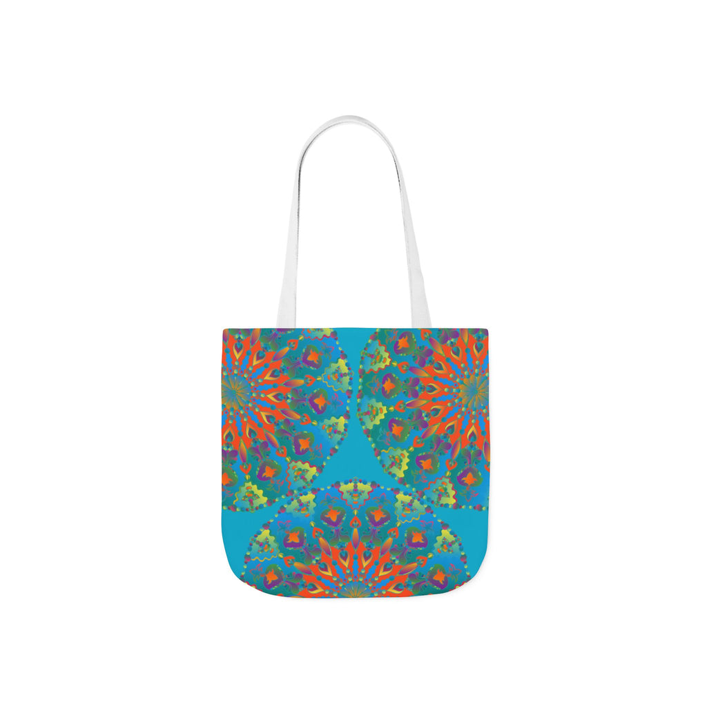 Canvas Tote Bag in Bright Tropical Colors for Summer Fun
