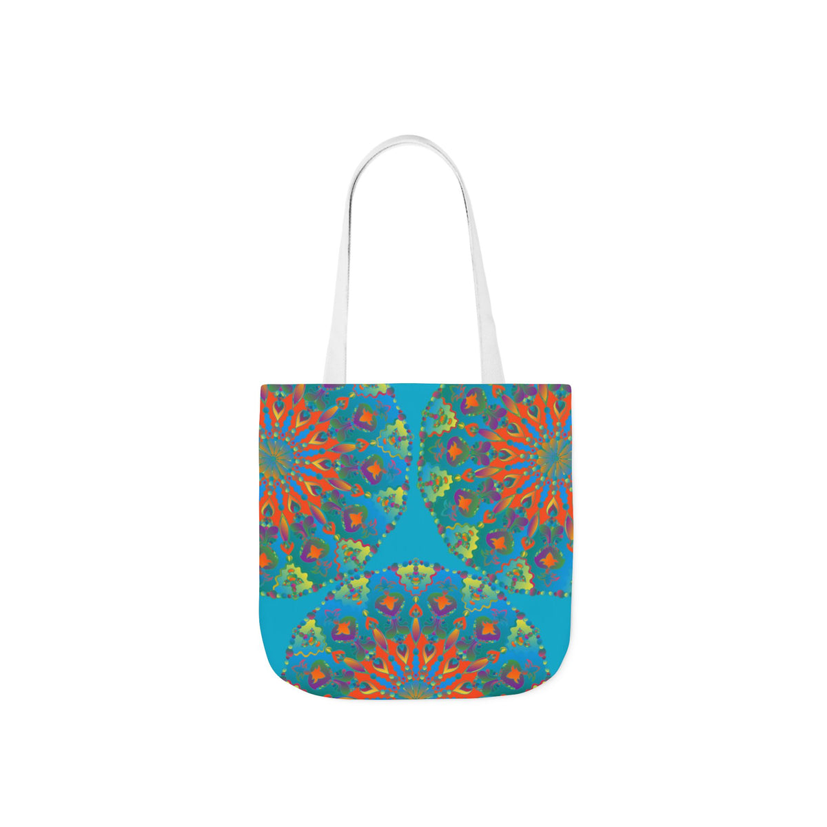 Canvas Tote Bag in Bright Tropical Colors for Summer Fun