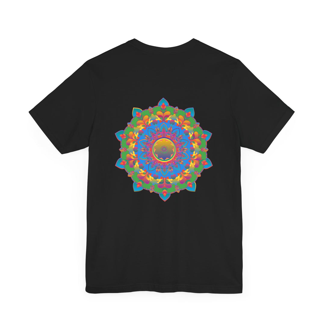 A colorful and intricate mandala design adorns this Vibrant Mandala Tee, representing spiritual peace and harmony in a stylish and comfortable top