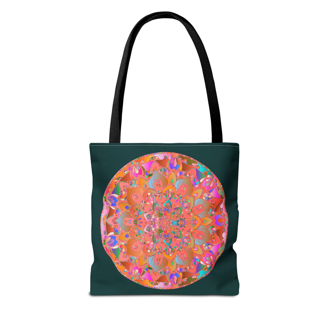 Colorful and intricate Mystical Nature Mandala Tote Bag featuring beautiful nature-inspired design perfect for carrying your essentials in style