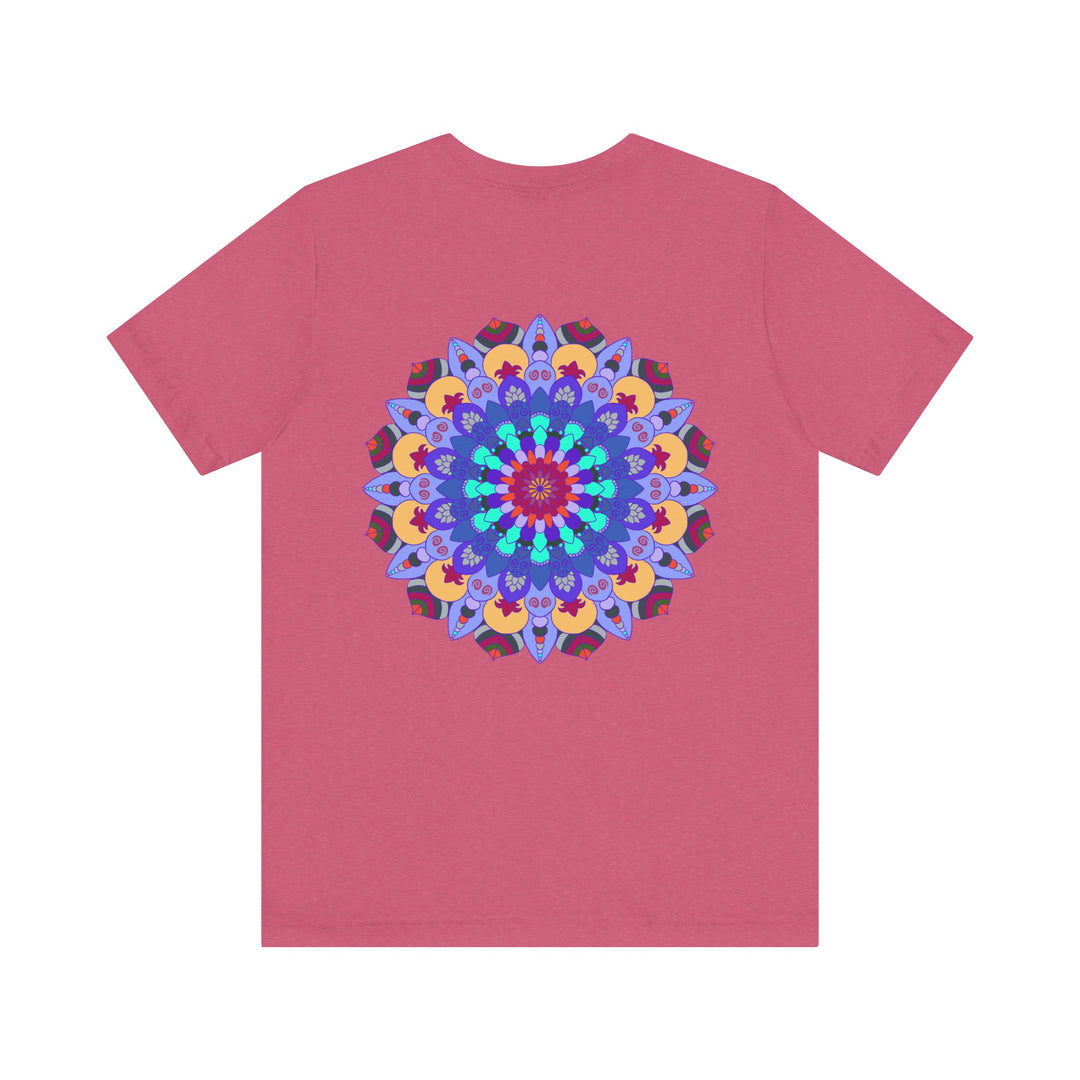 Beautiful and colorful Mandala Peace & Harmony T-Shirt featuring spiritual art design