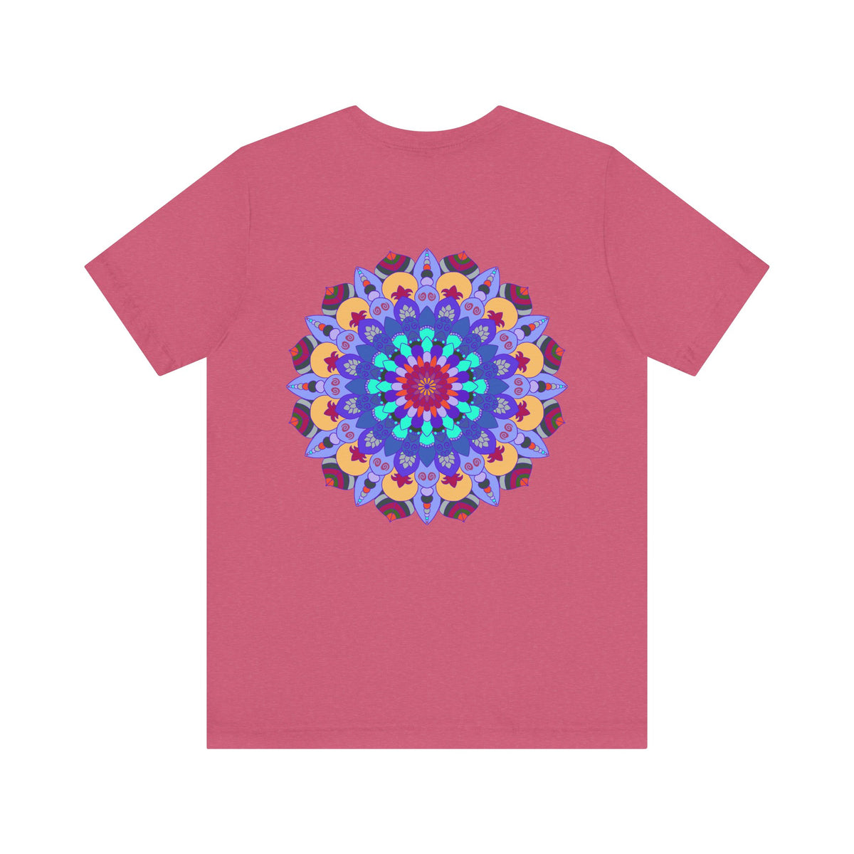 Beautiful and colorful Mandala Peace & Harmony T-Shirt featuring spiritual art design