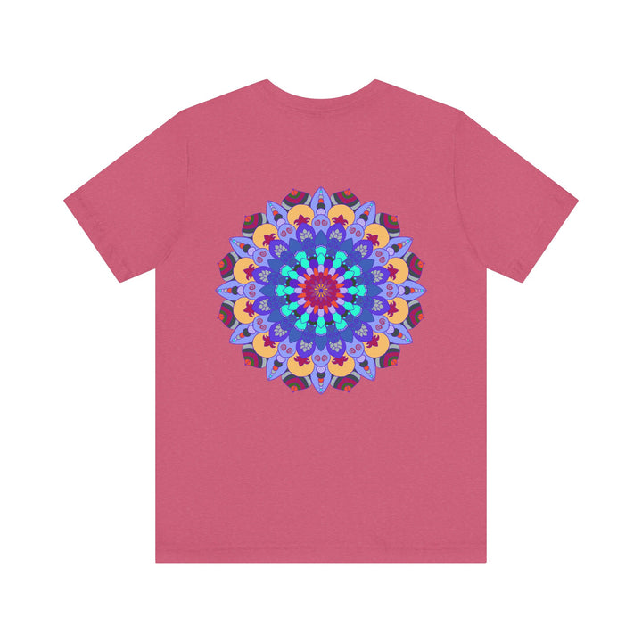 Beautiful and colorful Mandala Peace & Harmony T-Shirt featuring spiritual art design