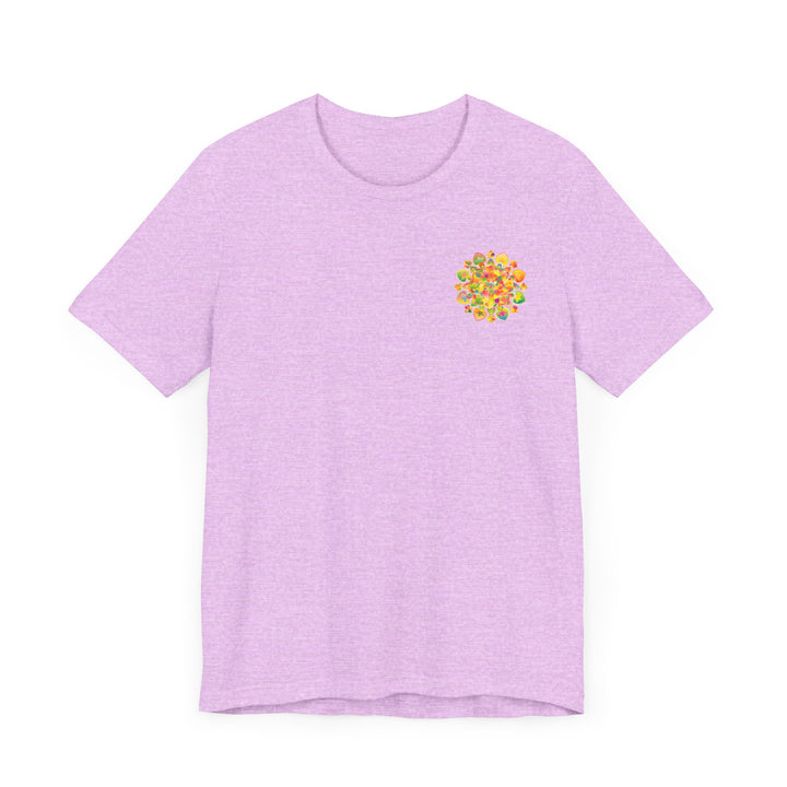 Beautiful Vibrant Mandala Tee with Spiritual Symbols for Peace and Harmony