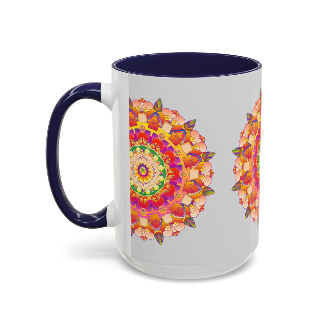 Beautiful coffee mug with intricate mandala art design