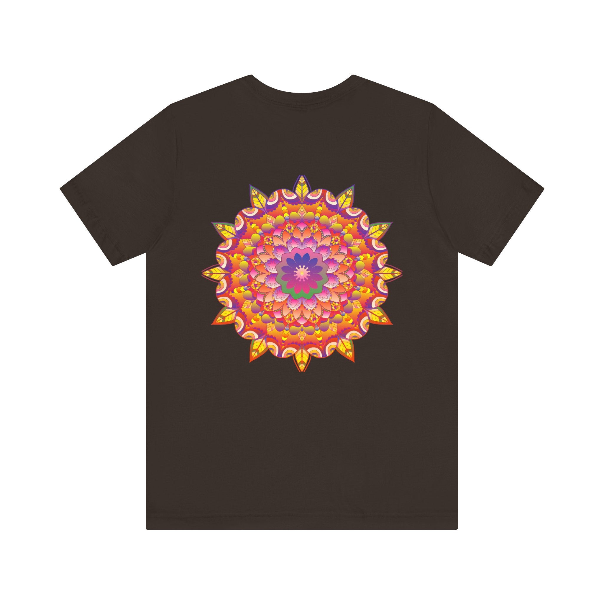 Vibrant mandala t-shirt with a bold and vibrant mandala pattern
