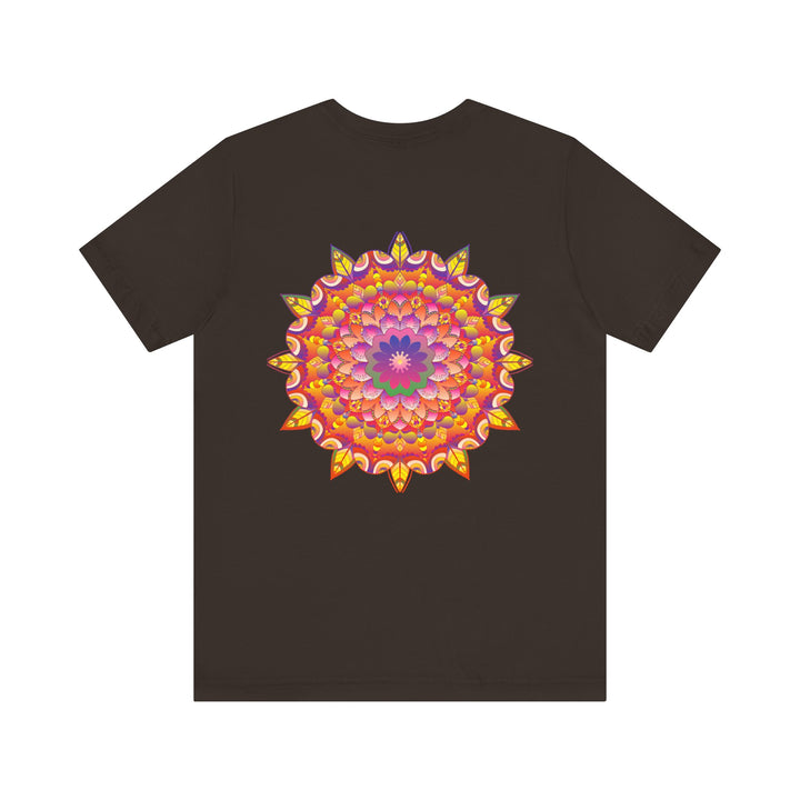 Vibrant mandala t-shirt with a bold and vibrant mandala pattern