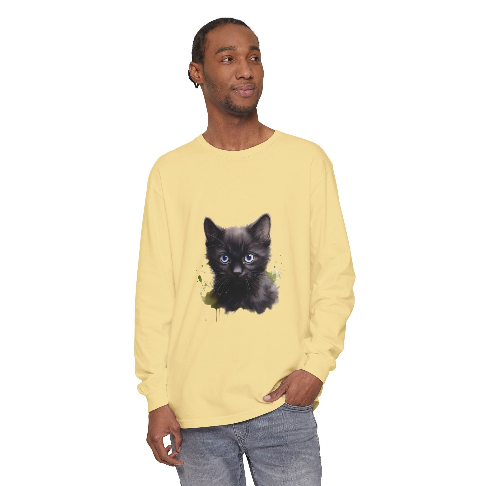 Full Sleeve Tee | Mystic Black Cat