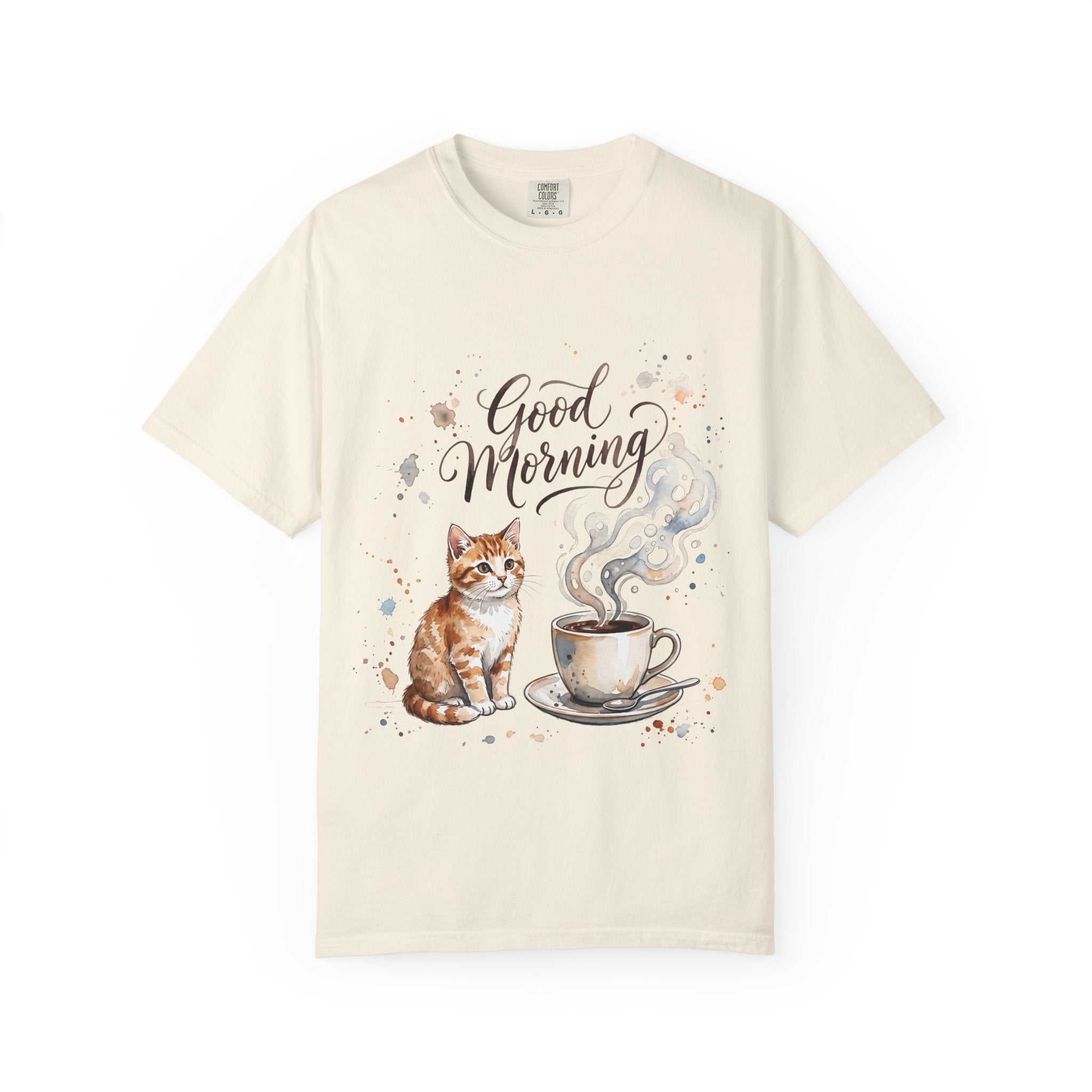 Good Morning Cat Coffee T-Shirt