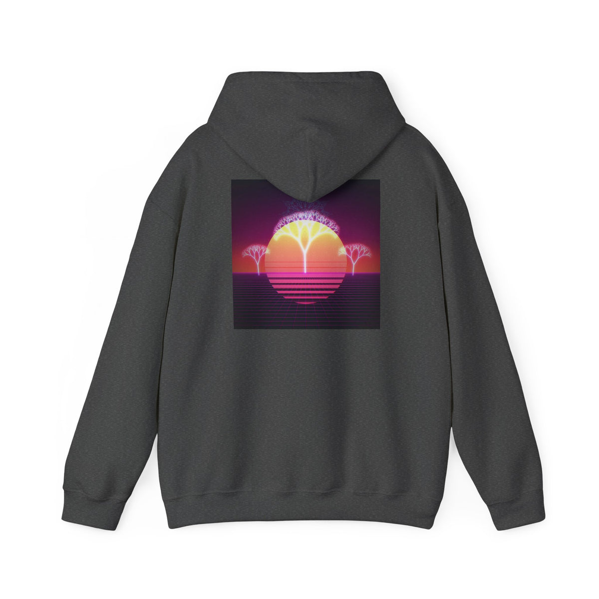 Felpa con cappuccio Retro Sunset Tree of Life