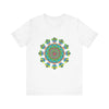 Colorful and vibrant Psychedelic Mandala Tie Dye T-Shirt with intricate design