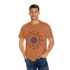 Unisex Mandala T-Shirt made from 100% Ring-Spun Cotton and Garment-Dyed for Extra Comfort - Featuring Hand-Drawn Mandala Art