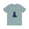 Black Cat Mystery T-Shirt - Simple & Cool, featuring a sleek black cat design against a stylish background